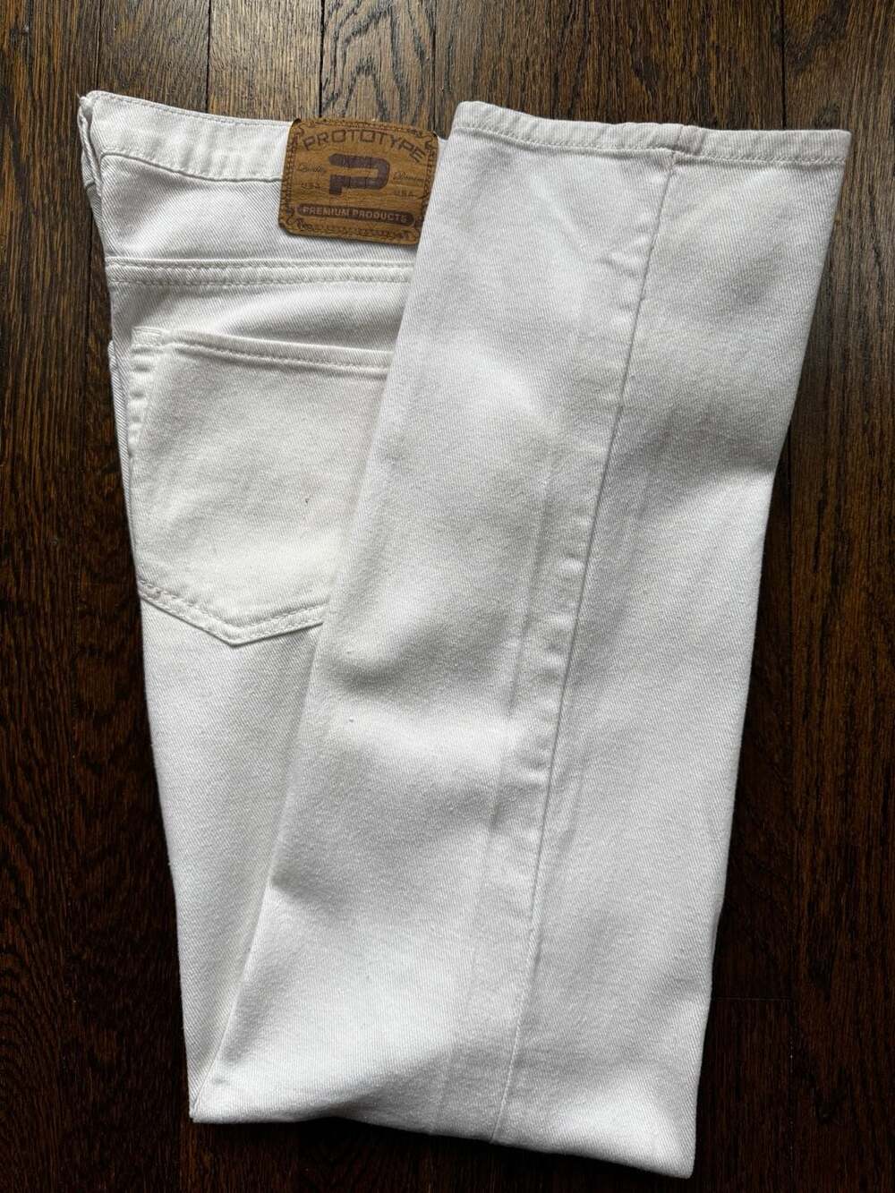DENIM Prototype 34” x 28” White SKINNY JEANS COTTON BLEND PANTS